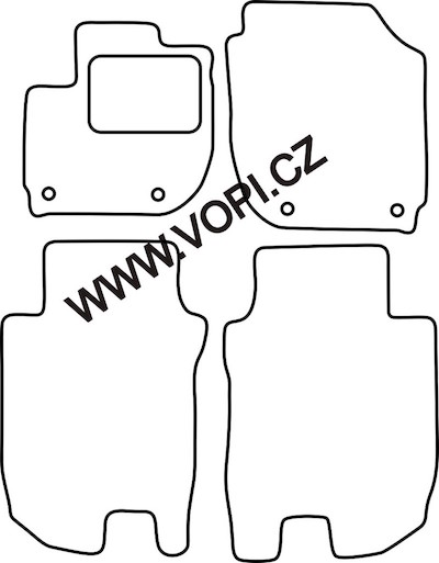 Autokoberce Honda HR-V 09/2015 - 2022 Autofit (1754)